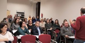 Grupo Albatros, curso ley con Gonzalo Gonzaléz Tejedor como ponente ante la presencia de los asesores de la zona de Badajoz.